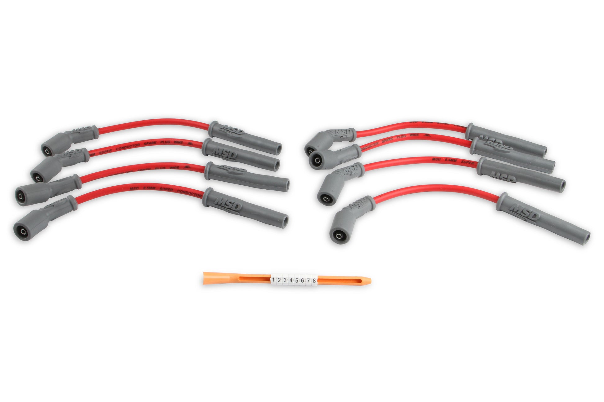 MSD Super Conductor 8.5mm Wire Set, Red, GM Truck & SUV 99-13 4.8/5.3/6.0/8.1L by MSD