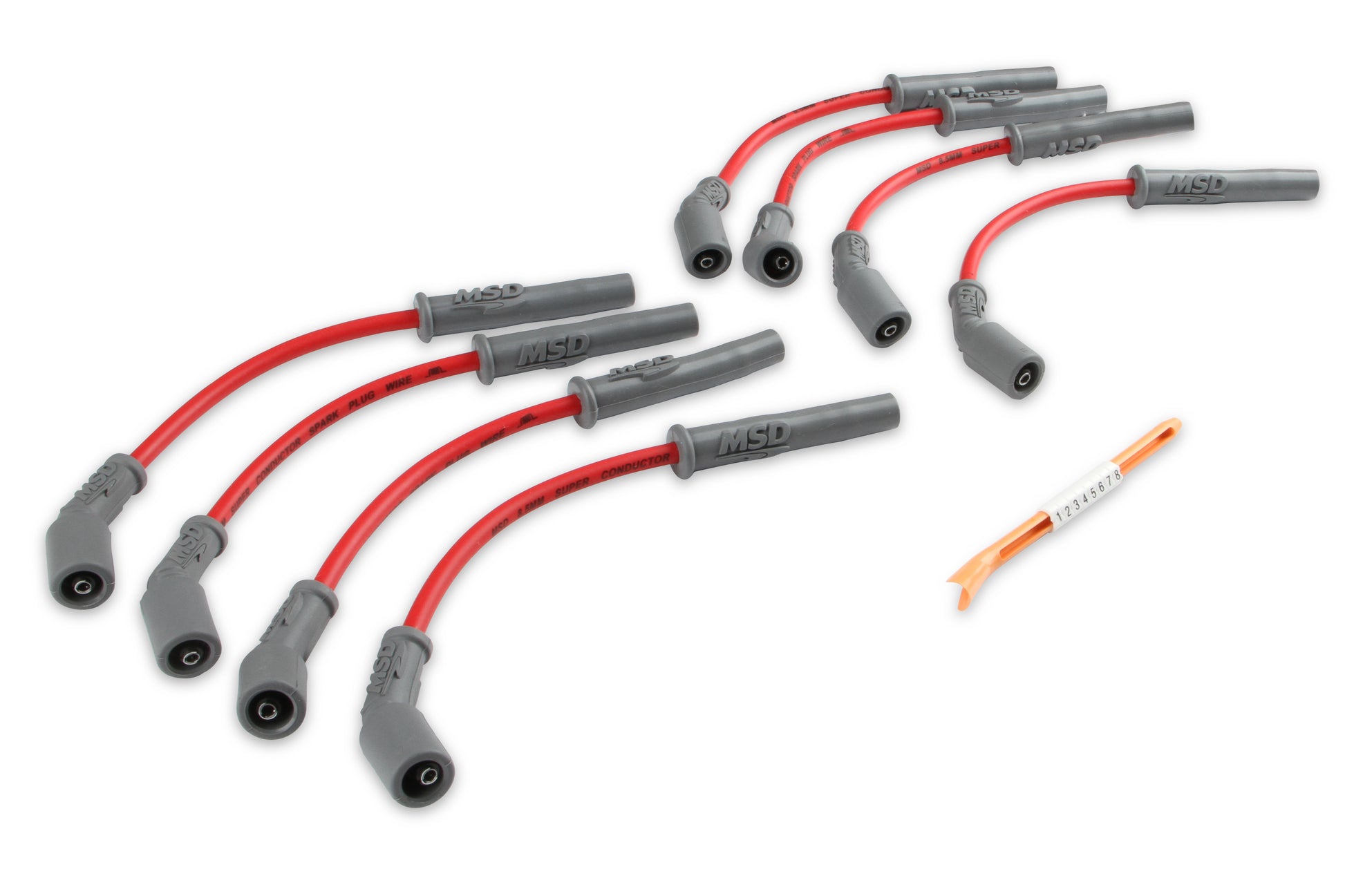 MSD Super Conductor 8.5mm Wire Set, Red, GM Truck & SUV 99-13 4.8/5.3/6.0/8.1L by MSD