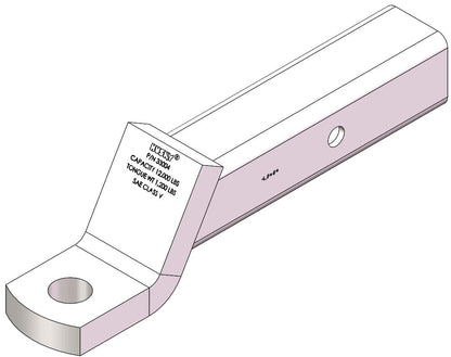 Fits 2-1/2" Recvr 2-1/2" Drop/1" Rise 9-1/2" Shank W/O Ball by Husky Towing