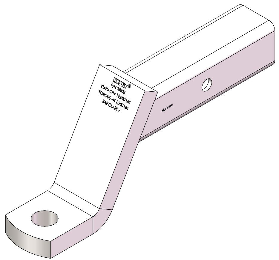 Class V Fits 2-1/2" Receiver 4-3/4" Drop/ 3-1/4" Rise 10" Shank Length by Husky Towing
