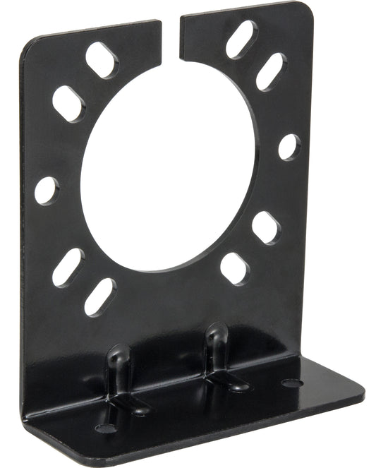 For Use With 7 RV Blade and 6 Pole Round Vehicle End Socket Bolt-On Black Single by Husky Towing