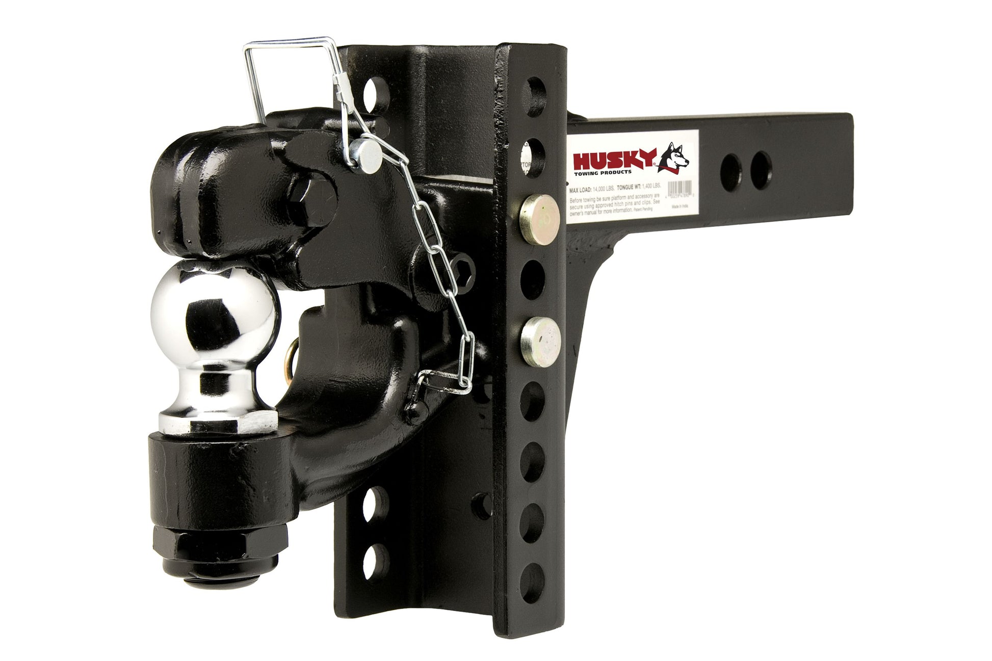 2" Recvr Mnt 2-5/16" Ball/2" Sqr Solid Shank 13K Gross Wt Black by Husky Towing
