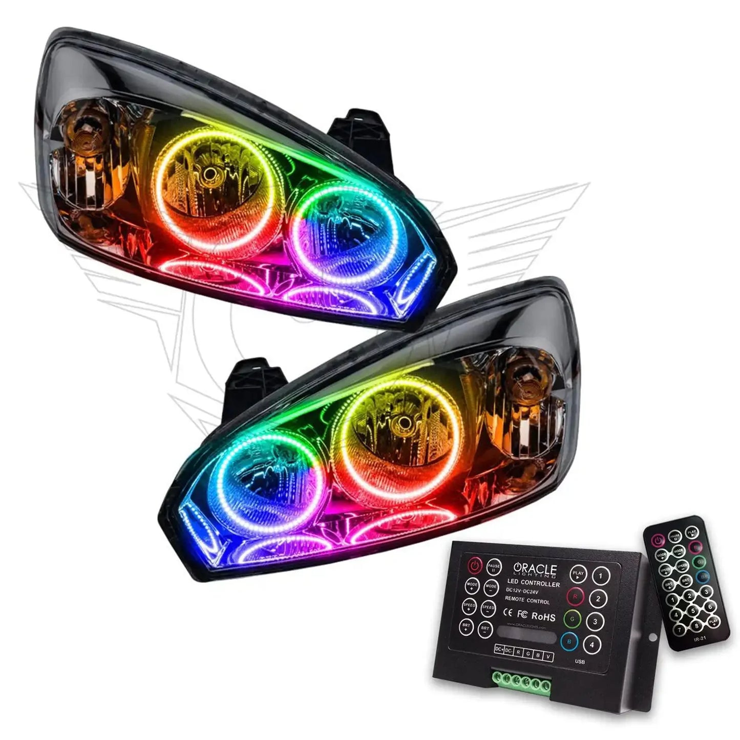 ORACLE Lighting 2004-2007 Chevrolet Malibu Pre-Assembled Halo Headlights by ORACLE Lighting