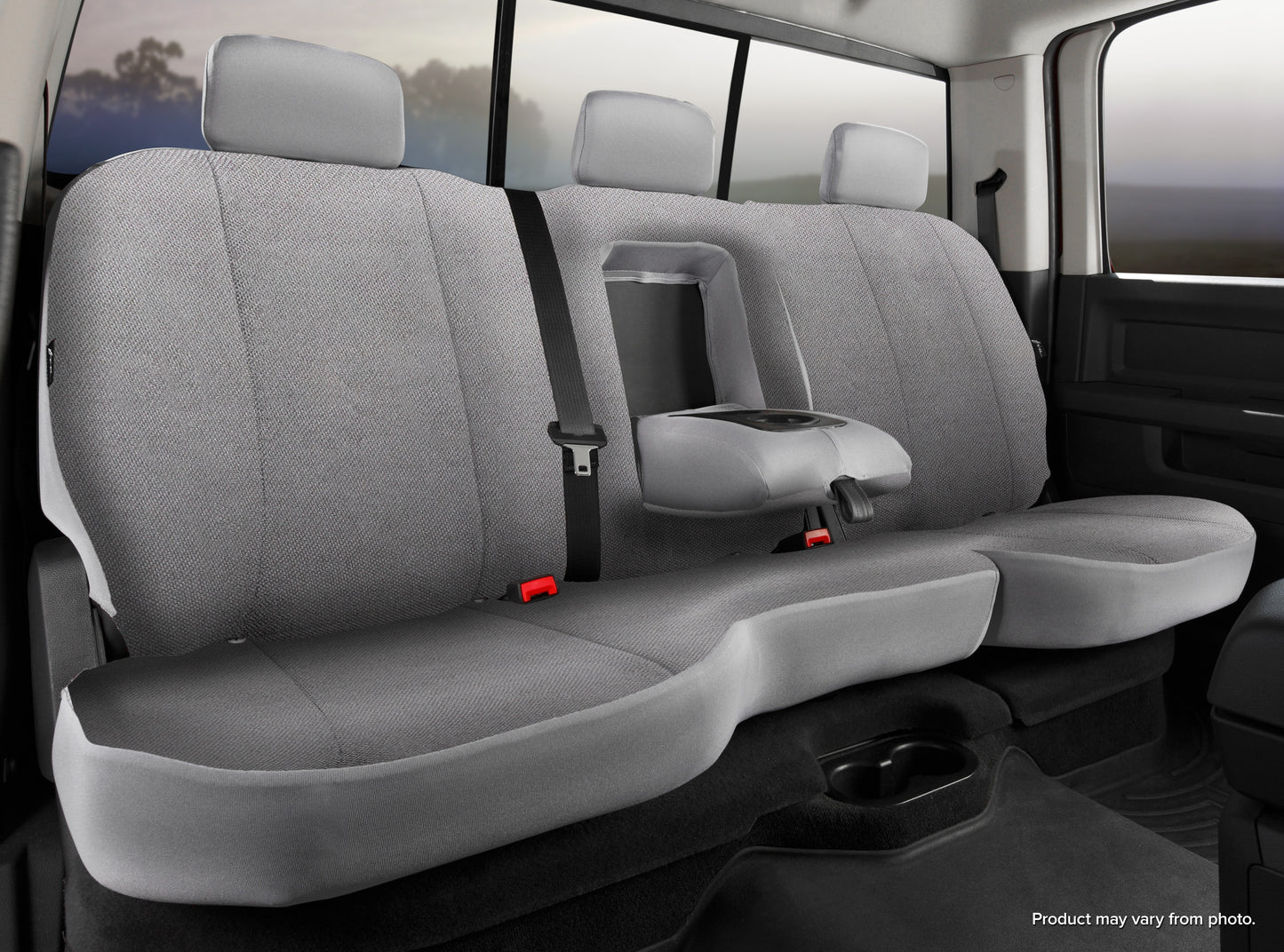 TR40 Series - Wrangler Saddleblanket Custom Fit Rear Seat Cover - Solid Gray by FIA