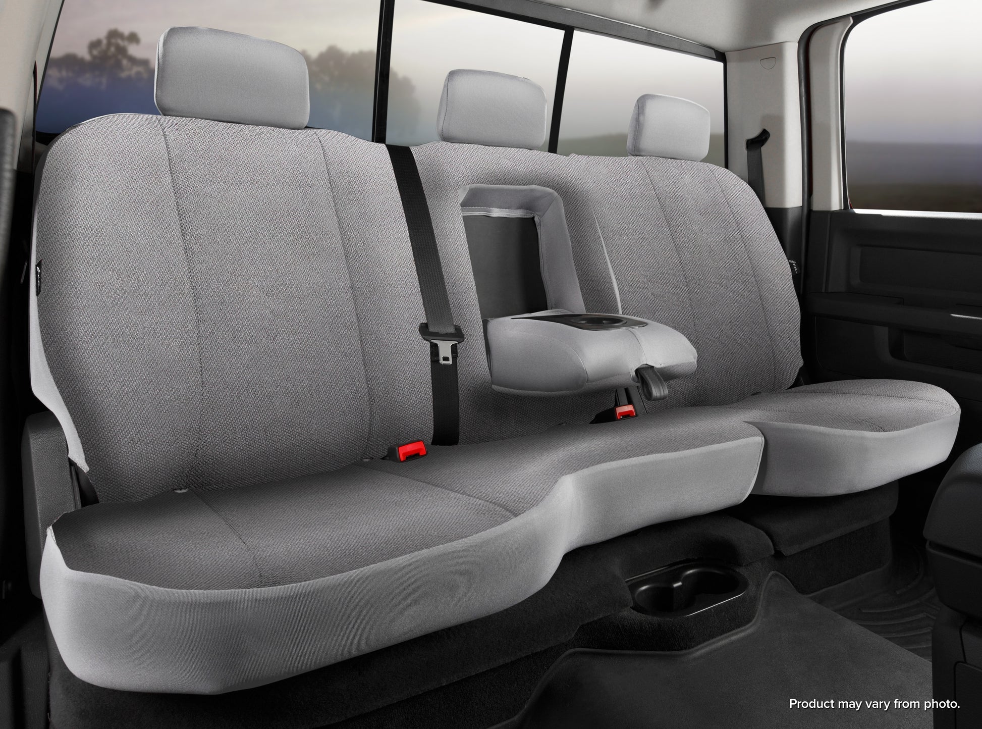 TR40 Series - Wrangler Saddleblanket Custom Fit Rear Seat Cover - Solid Gray by FIA