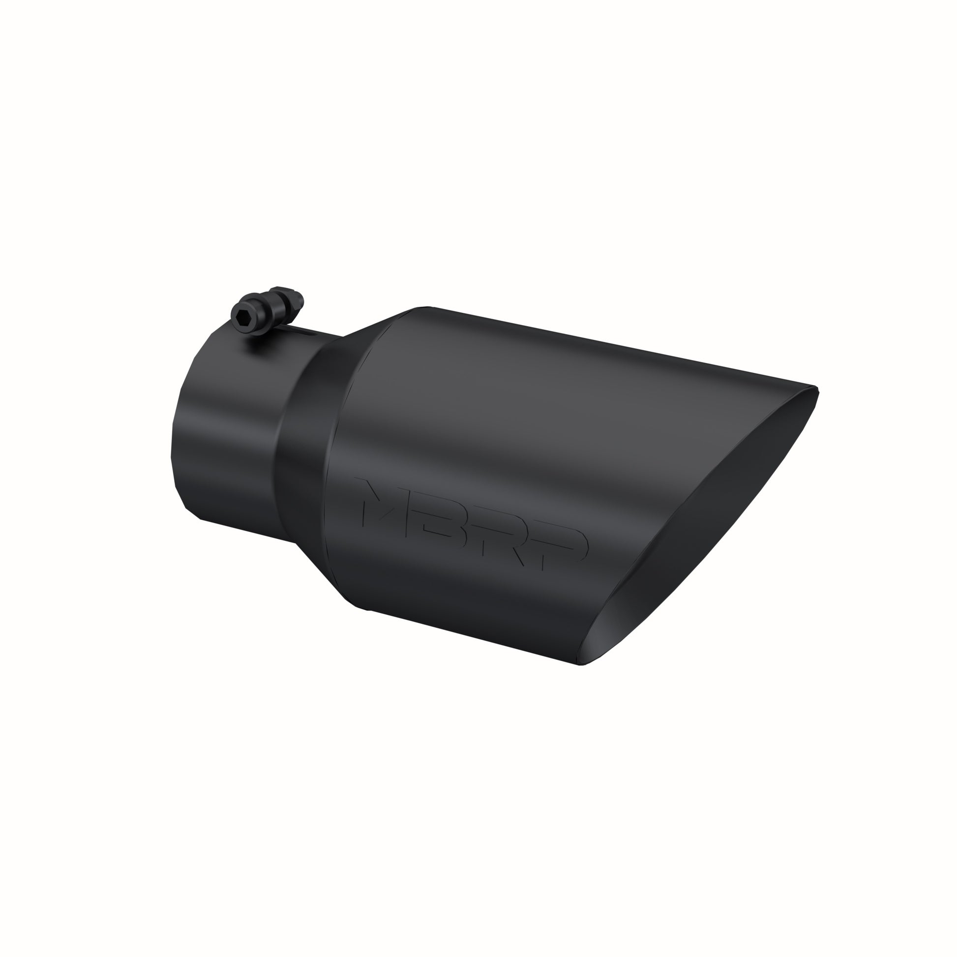 Tip. 6in. O.D. Dual Wall Angled 4in. inlet 12in. length-Black Coated. by MBRP Exhaust