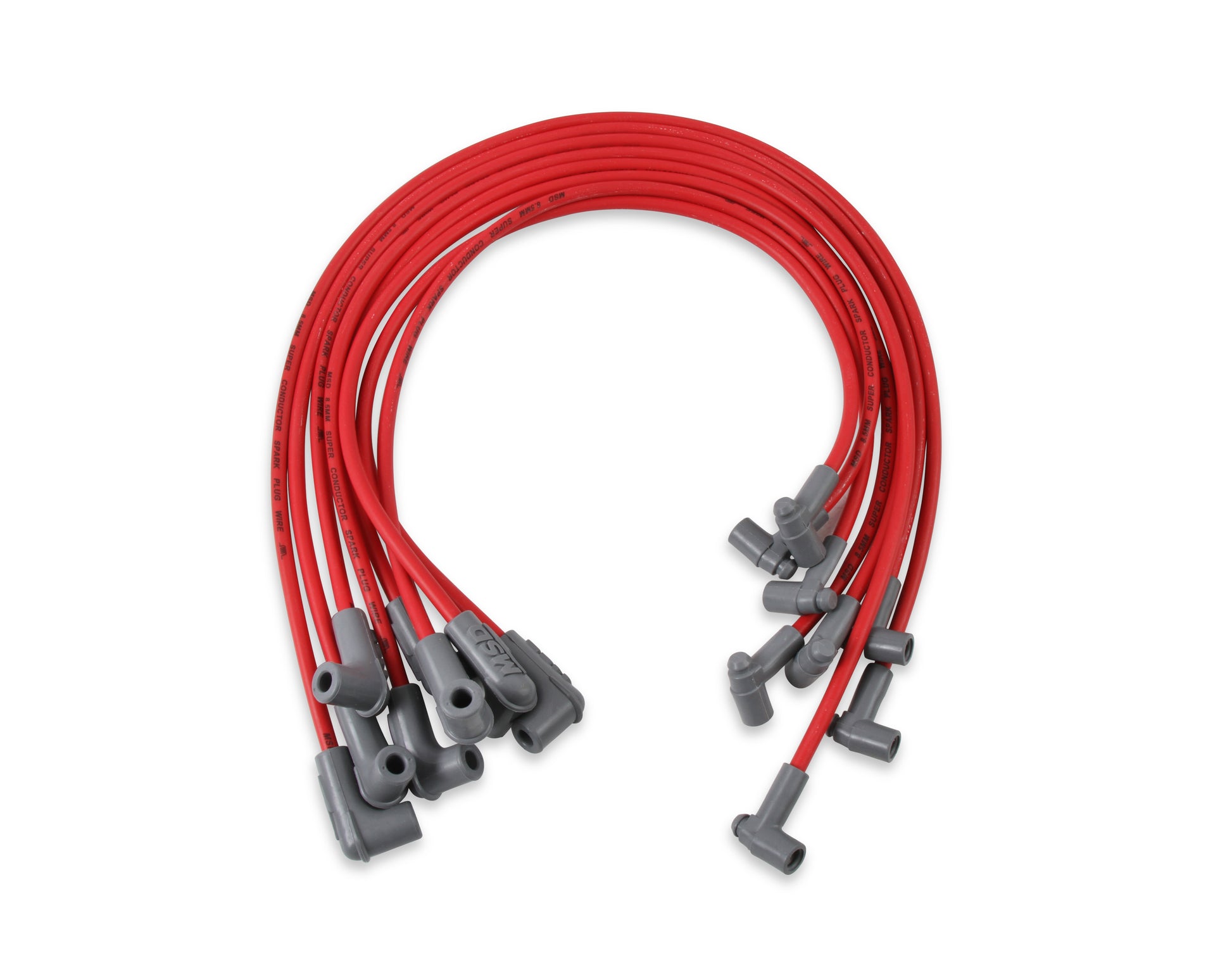 Super Conductor 8.5mm Spark Plug Wire Set, Small Block Chevy with HEI Cap by MSD