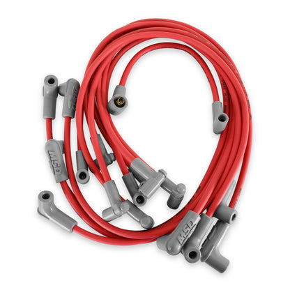 Super Conductor Spark Plug Wire Set, Small Block Chevy w/HEI Cap by MSD