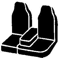 TR40 Series - Wrangler Saddleblanket Custom Fit Front Seat Cover - Gray by FIA