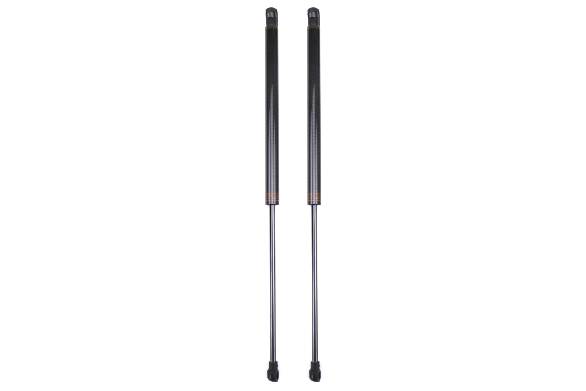 OLM Black Carbon Fiber Hood Dampers - 15+ WRX / STI by MYX Automotive
