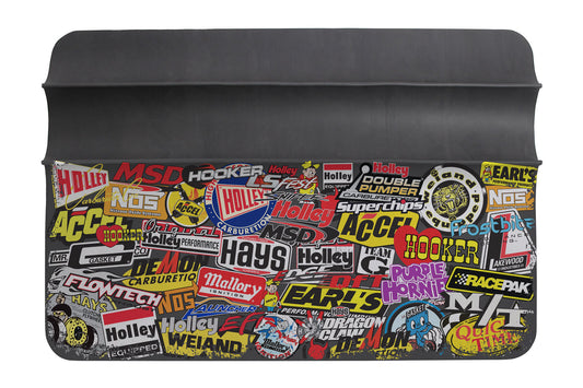 Holley/MSD Sticker Bomb Fender Cover - (36" x 26") by Holley