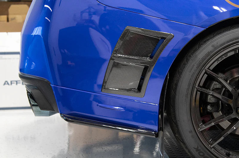 OLM Paint Matched/Gloss Black Rear Bumper Lip - World Rally Blue - 2015-2021 Subaru WRX / STI by OLM