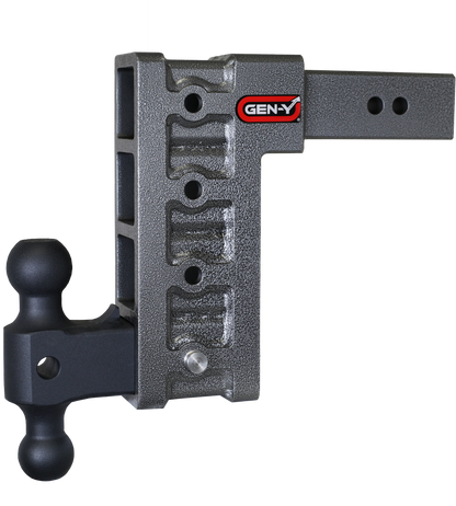MEGA-DUTY 2.5" Shank 9" Drop 3K TW 21K Hitch & GH-061 Dual-Ball by GEN-Y Hitch
