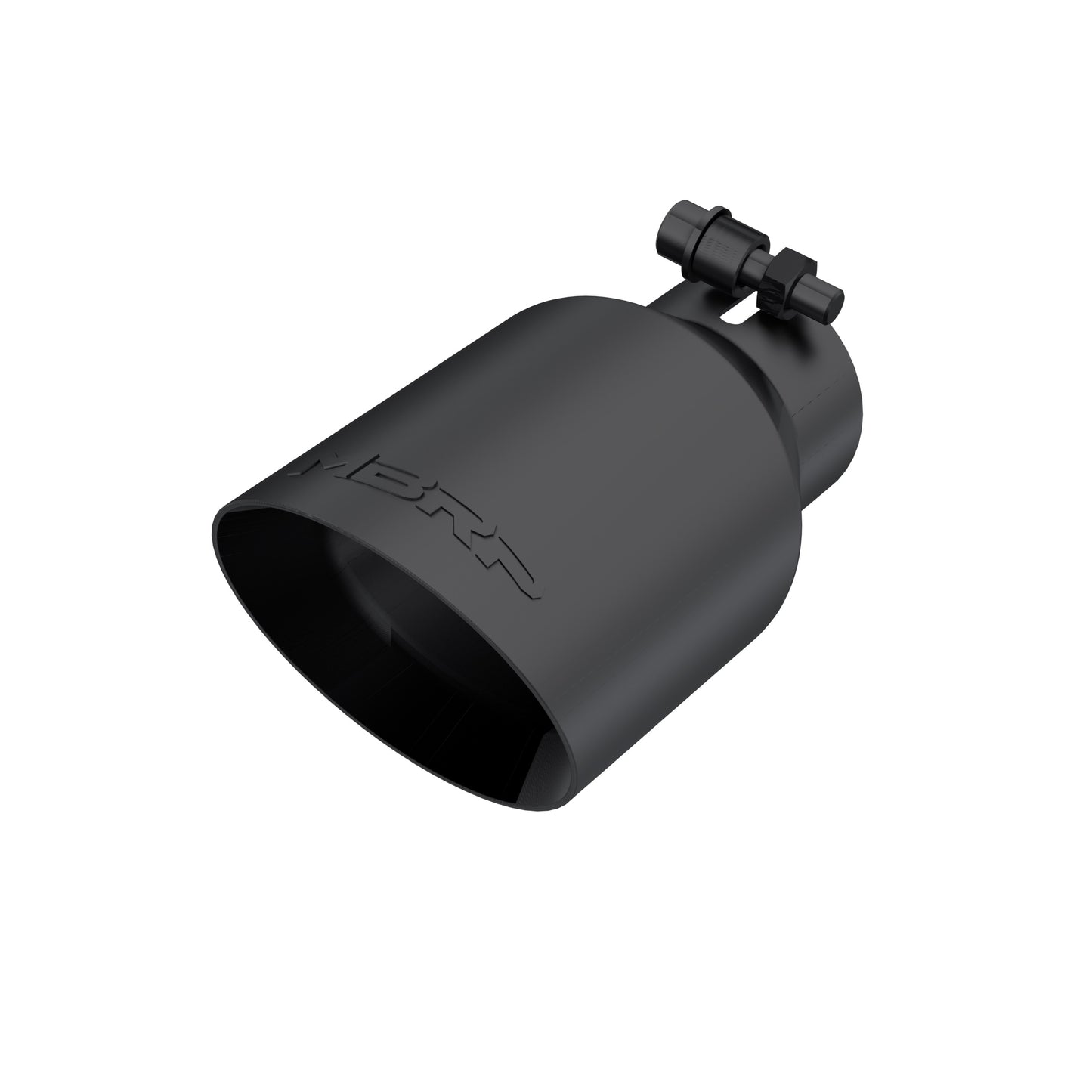 Tip. 4in. O.D.. Dual Wall Angled. 2in. inlet. 8in. length. Black Coated. by MBRP Exhaust