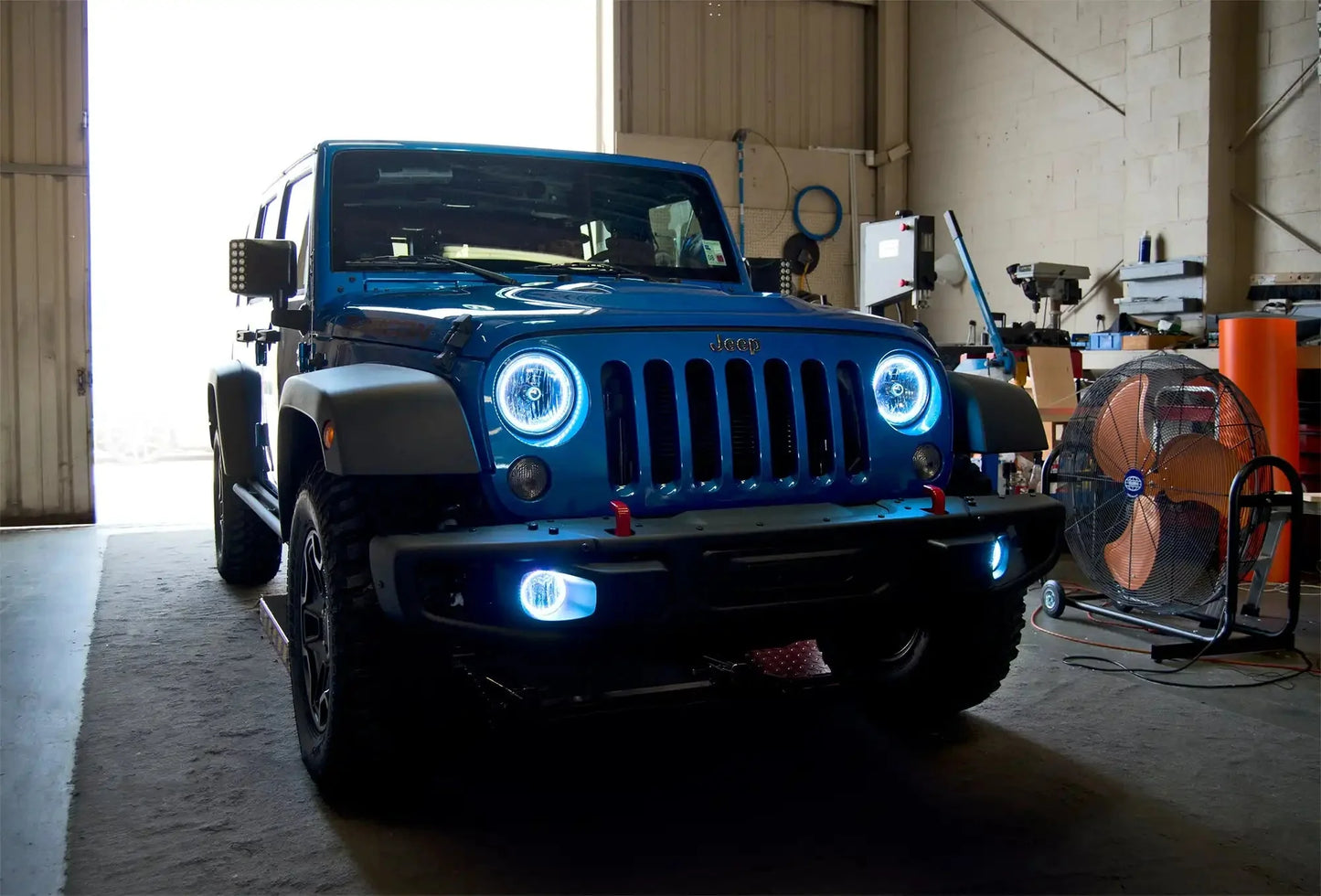 ORACLE Lighting 2007-2017 Jeep Wrangler JK LED Surface Mount Headlight Halo Kit by ORACLE Lighting