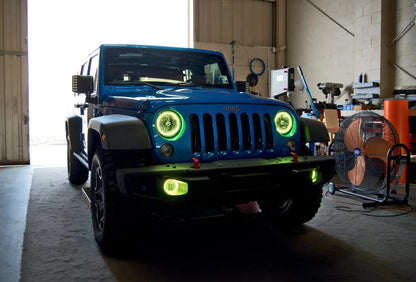 ORACLE Lighting 2007-2017 Jeep Wrangler JK LED Surface Mount Headlight Halo Kit by ORACLE Lighting
