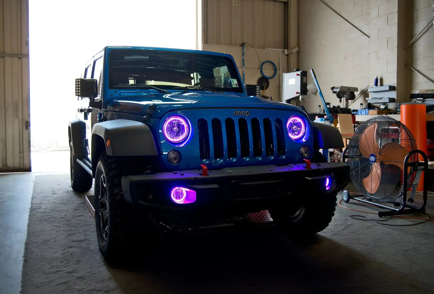 ORACLE Lighting 2007-2017 Jeep Wrangler JK LED Surface Mount Headlight Halo Kit by ORACLE Lighting