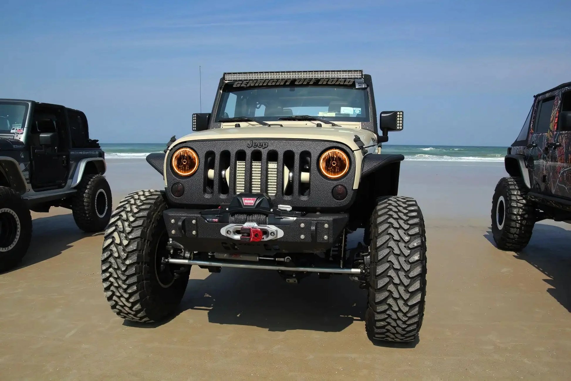 ORACLE Lighting 2007-2017 Jeep Wrangler JK LED Surface Mount Headlight Halo Kit by ORACLE Lighting