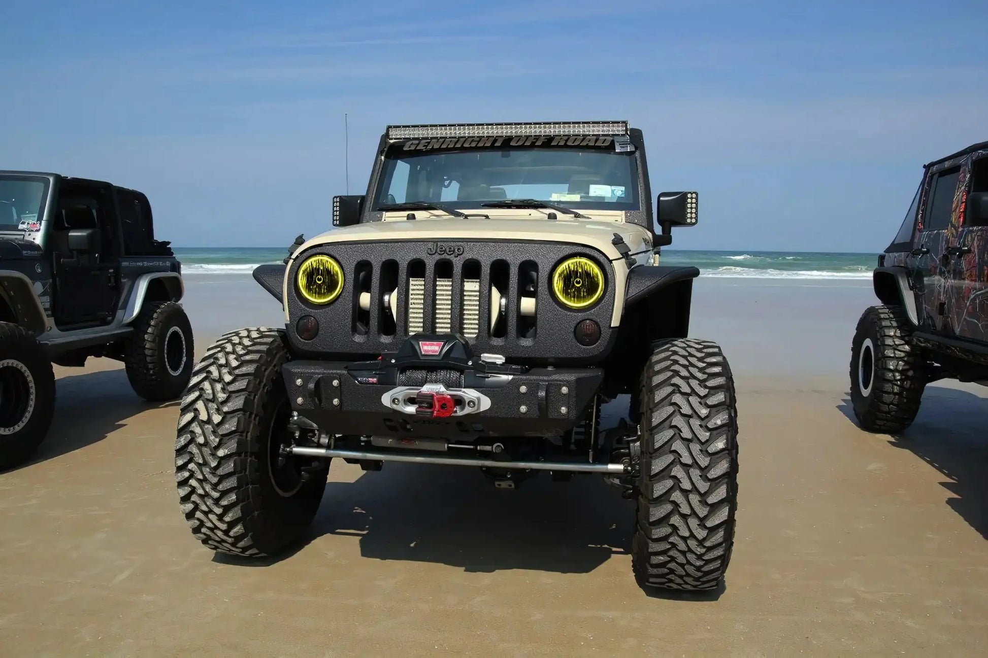 ORACLE Lighting 2007-2017 Jeep Wrangler JK LED Surface Mount Headlight Halo Kit by ORACLE Lighting