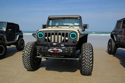 ORACLE Lighting 2007-2017 Jeep Wrangler JK LED Surface Mount Headlight Halo Kit by ORACLE Lighting