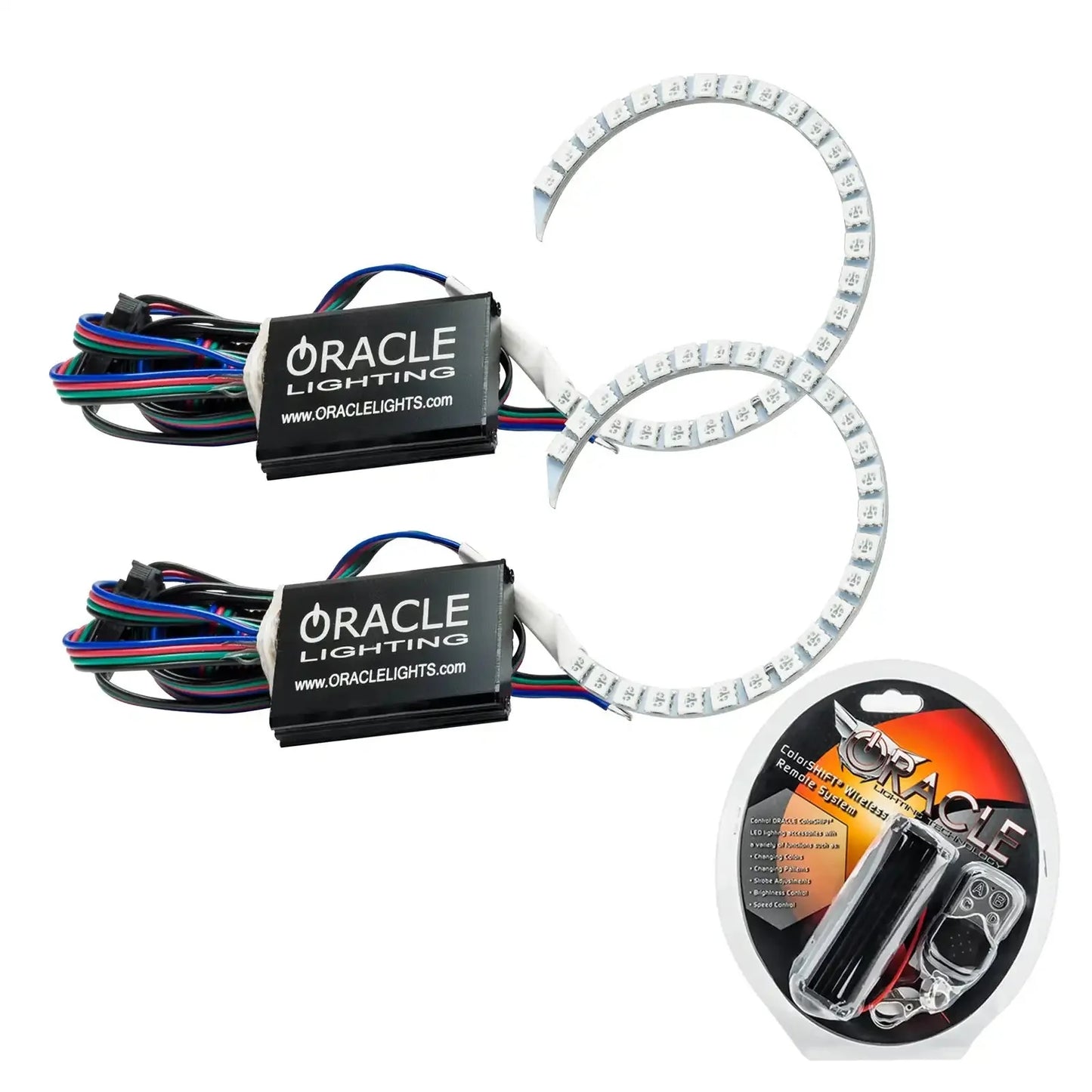 ORACLE Lighting 2015-2021 Dodge Charger LED Projector Halo Kit by ORACLE Lighting
