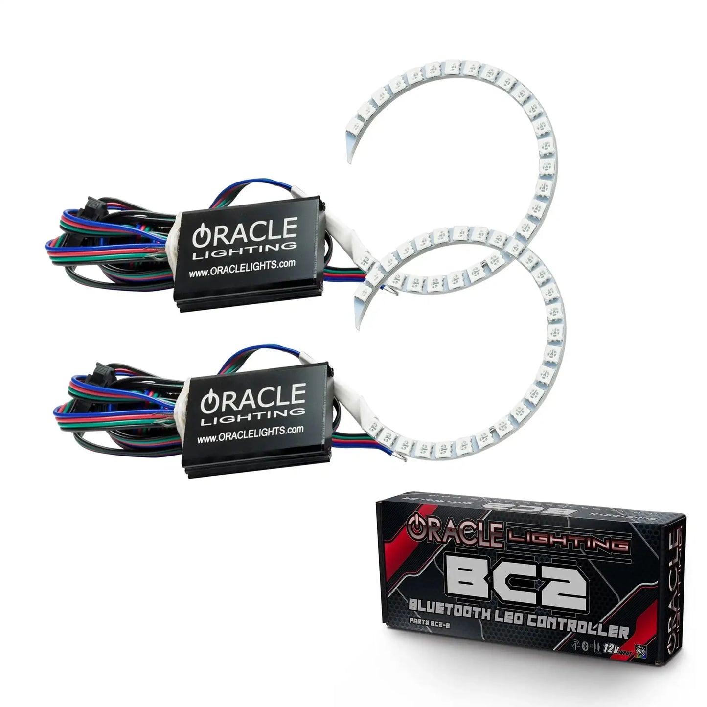 ORACLE Lighting 2015-2021 Dodge Charger LED Projector Halo Kit by ORACLE Lighting