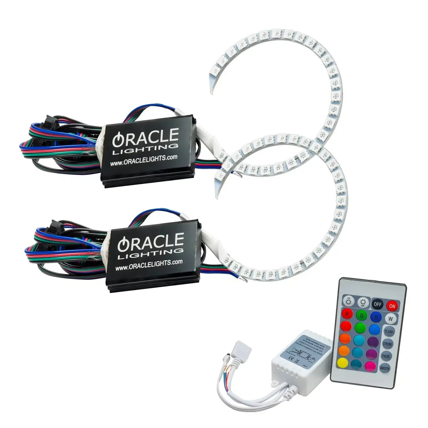 ORACLE Lighting 2015-2021 Dodge Charger LED Projector Halo Kit by ORACLE Lighting