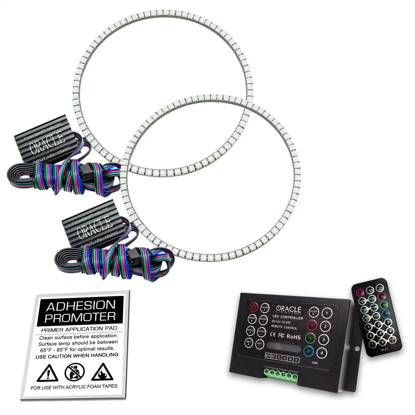 1997-2006 Jeep Wrangler TJ ORACLE LED Headlight Halo Kit- Waterproof Surface Mount by ORACLE Lighting