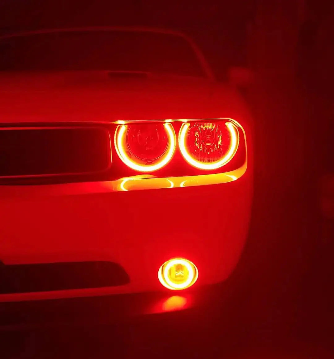 ORACLE Lighting 2008-2014 Dodge Challenger Dynamic ColorSHIFT Headlight Halo Kit - Surface Mount by ORACLE Lighting