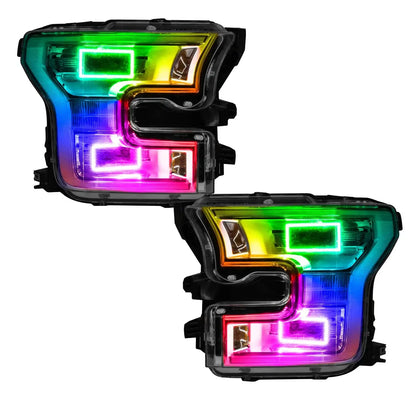 ORACLE Lighting 2015-2017 Ford F-150 Quad Beam Projector LED Headlight Halo Kit by ORACLE Lighting