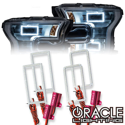 ORACLE Lighting 2015-2017 Ford F-150 Quad Beam Projector LED Headlight Halo Kit by ORACLE Lighting