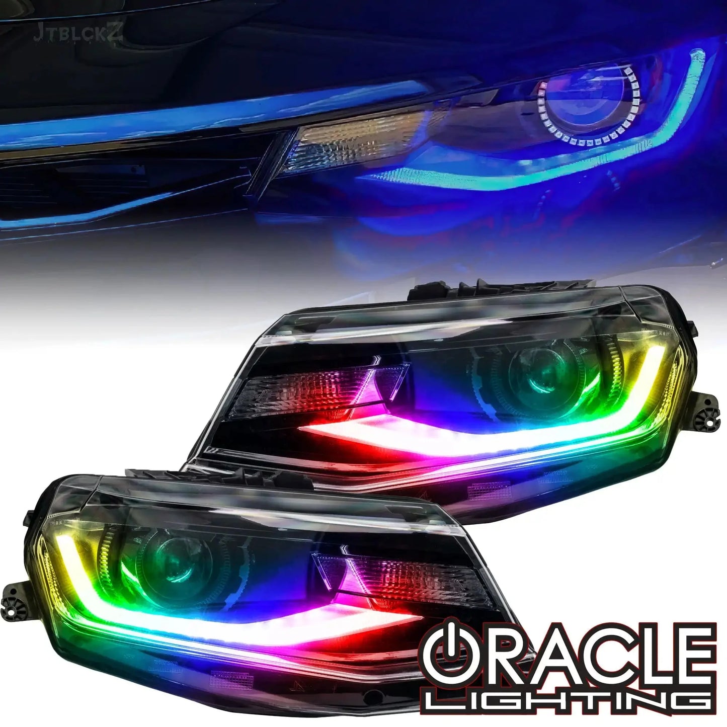 ORACLE Lighting 2016-2018 Chevrolet Camaro ColorSHIFT RGB+W Headlight DRL Upgrade Kit by ORACLE Lighting