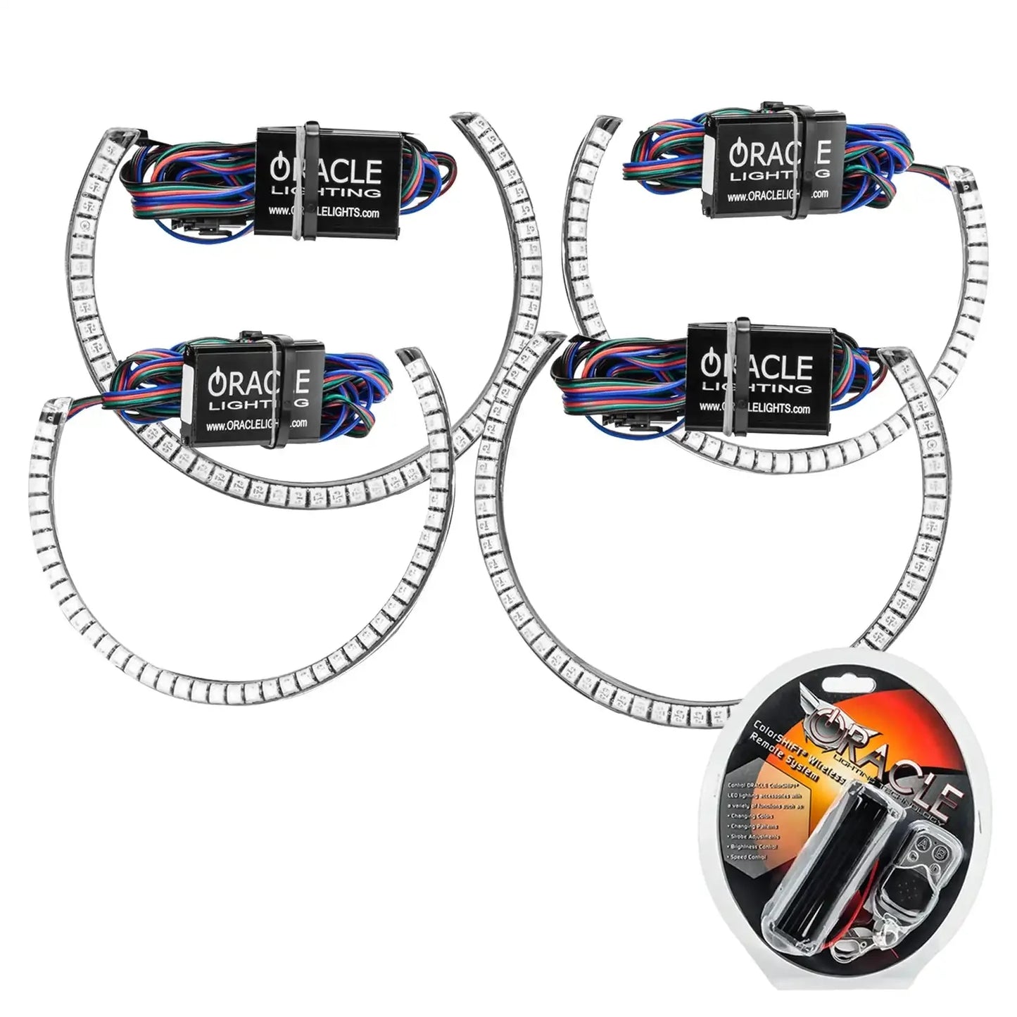 ORACLE Lighting 2015-2023 Dodge Challenger LED Surface Mount Headlight Halo Kit by ORACLE Lighting
