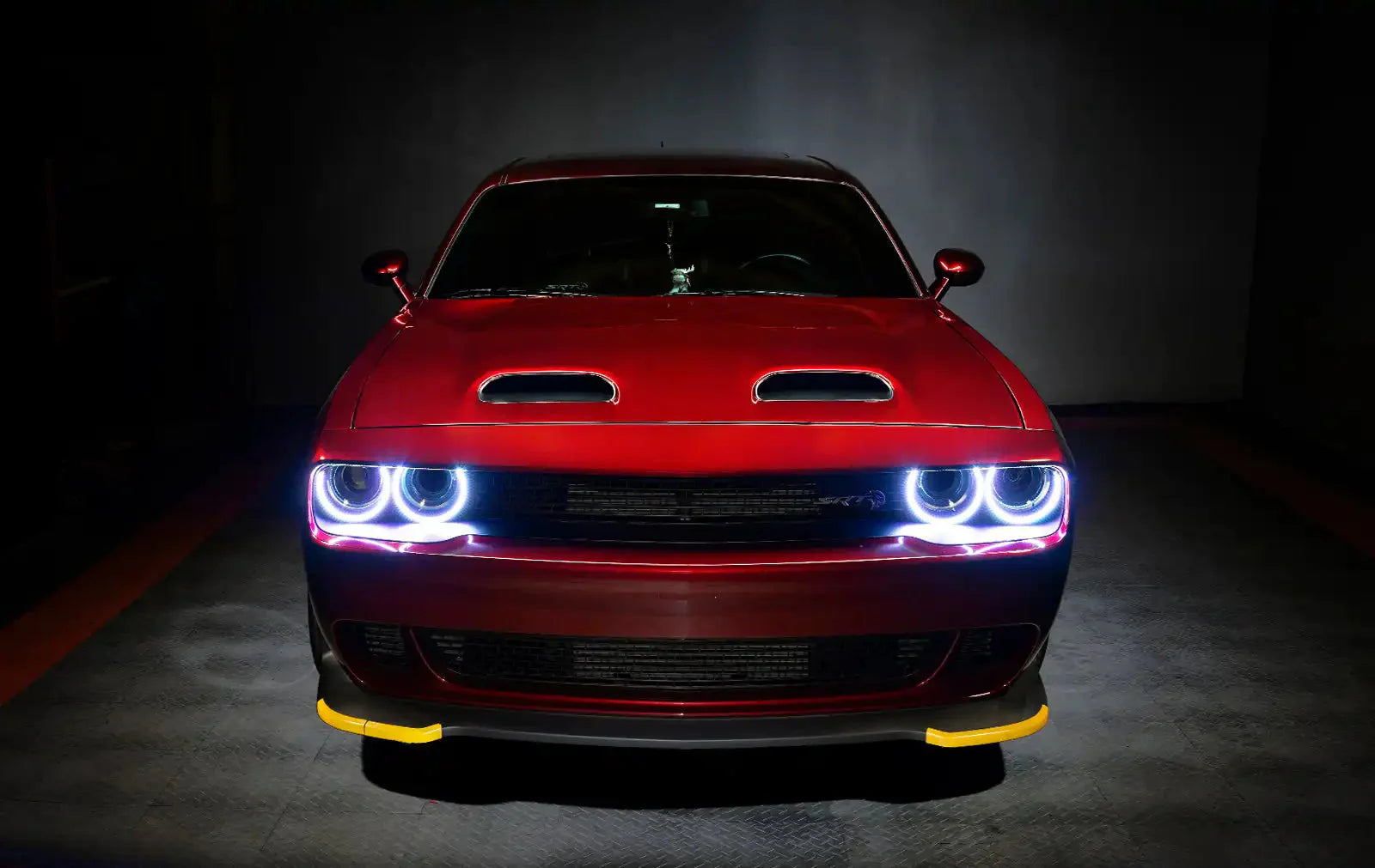 ORACLE Lighting 2015-2023 Dodge Challenger Dynamic ColorSHIFT Headlight Halo Kit - Surface Mount by ORACLE Lighting