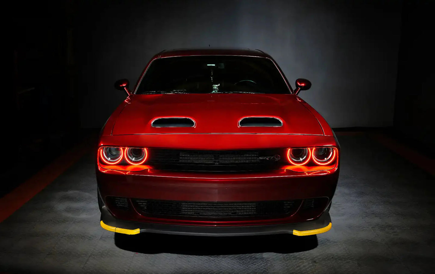 ORACLE Lighting 2015-2023 Dodge Challenger LED Surface Mount Headlight Halo Kit by ORACLE Lighting