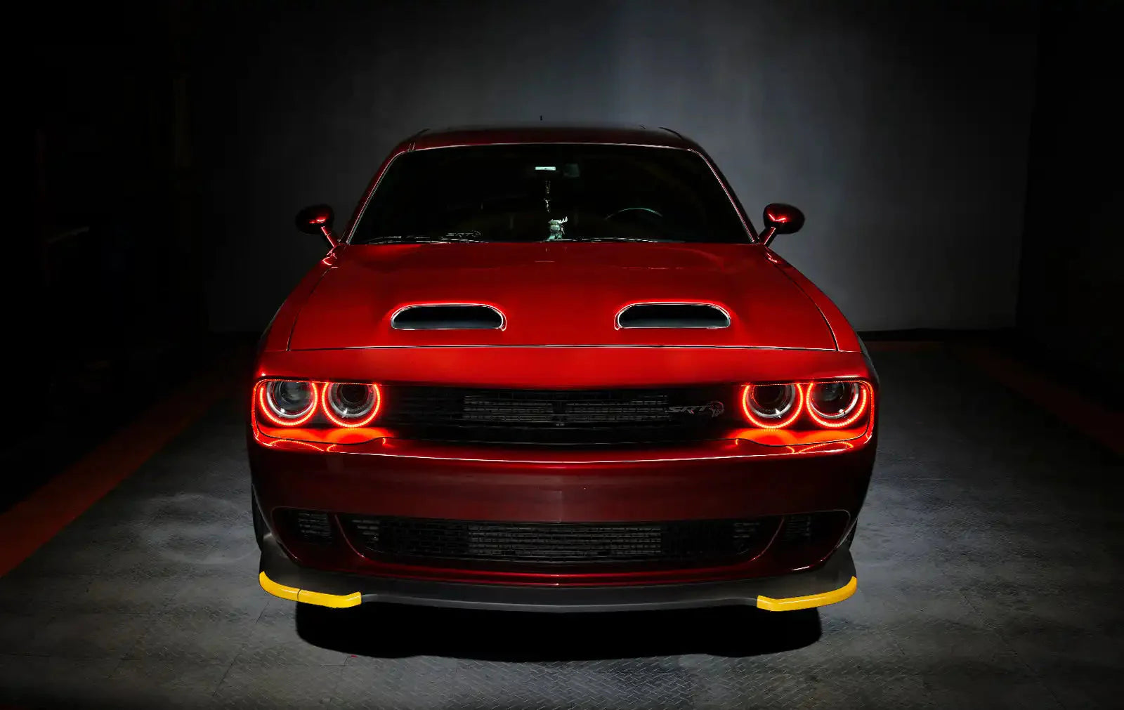 ORACLE Lighting 2015-2023 Dodge Challenger LED Surface Mount Headlight Halo Kit by ORACLE Lighting