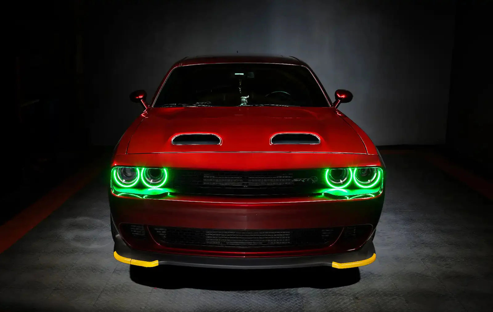 ORACLE Lighting 2015-2023 Dodge Challenger Dynamic ColorSHIFT Headlight Halo Kit - Surface Mount by ORACLE Lighting