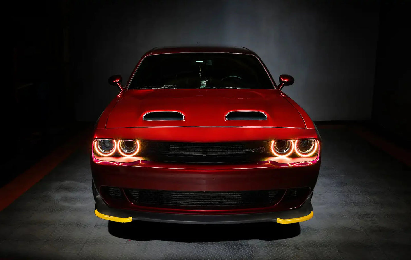 ORACLE Lighting 2015-2023 Dodge Challenger Dynamic ColorSHIFT Headlight Halo Kit - Surface Mount by ORACLE Lighting