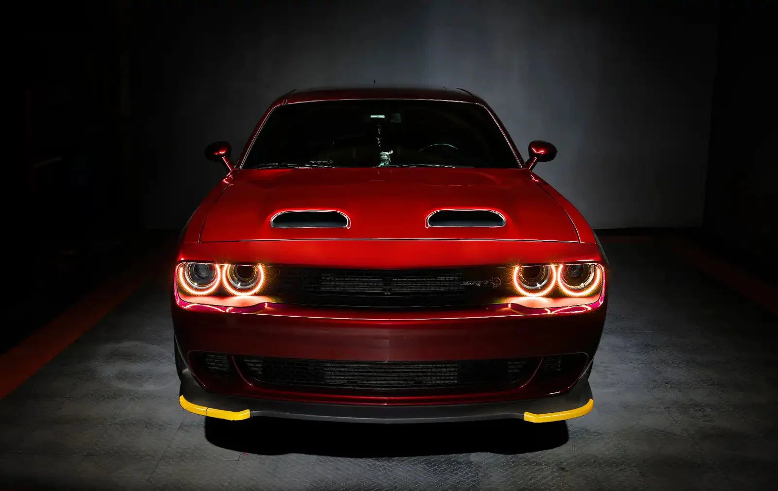 ORACLE Lighting 2015-2023 Dodge Challenger Dynamic ColorSHIFT Headlight Halo Kit - Surface Mount by ORACLE Lighting