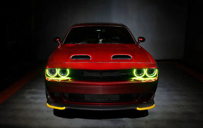 ORACLE Lighting 2015-2023 Dodge Challenger LED Surface Mount Headlight Halo Kit by ORACLE Lighting