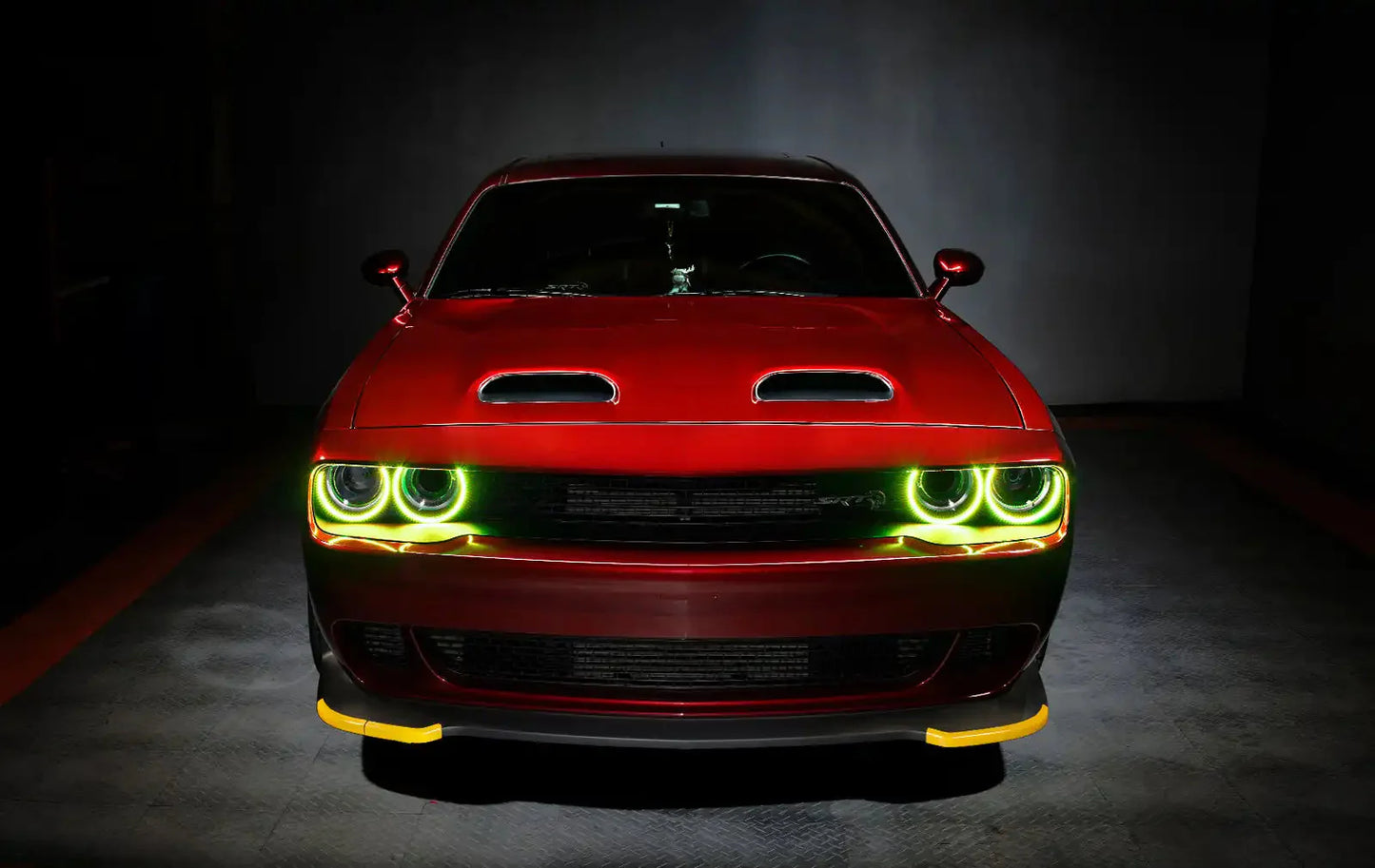 ORACLE Lighting 2015-2023 Dodge Challenger Dynamic ColorSHIFT Headlight Halo Kit - Surface Mount by ORACLE Lighting