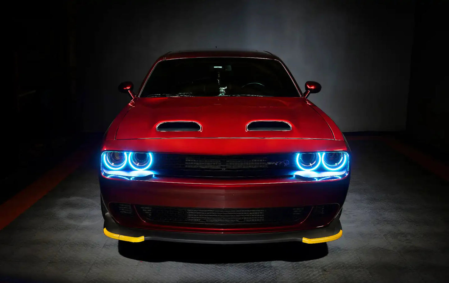 ORACLE Lighting 2015-2023 Dodge Challenger Dynamic ColorSHIFT Headlight Halo Kit - Surface Mount by ORACLE Lighting