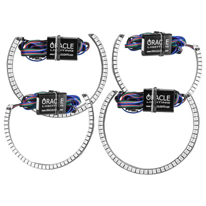 ORACLE Lighting 2015-2023 Dodge Challenger LED Surface Mount Headlight Halo Kit by ORACLE Lighting