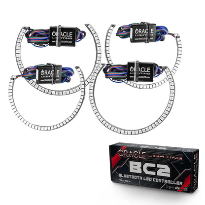 ORACLE Lighting 2015-2023 Dodge Challenger LED Surface Mount Headlight Halo Kit by ORACLE Lighting