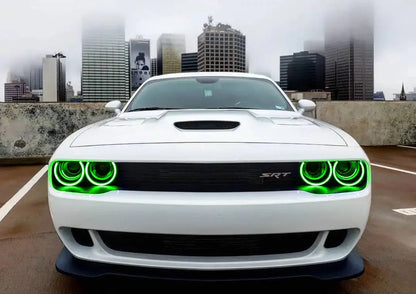 ORACLE Lighting 2015-2023 Dodge Challenger LED Surface Mount Headlight Halo Kit by ORACLE Lighting
