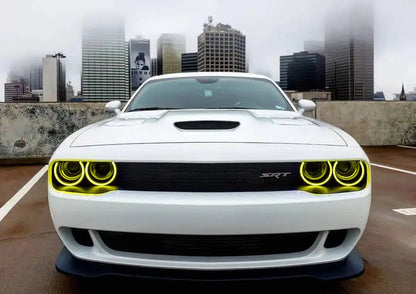 ORACLE Lighting 2015-2023 Dodge Challenger LED Surface Mount Headlight Halo Kit by ORACLE Lighting