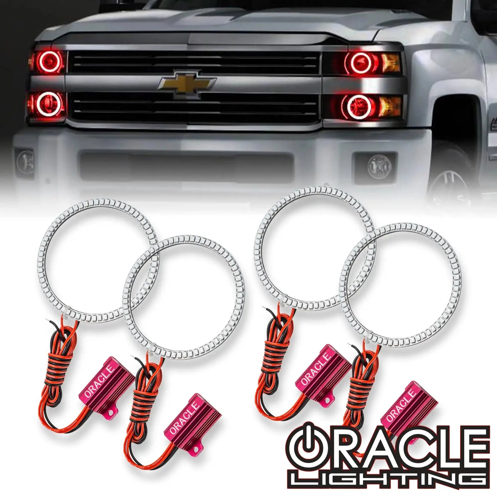 ORACLE Lighting 2015-2018 Chevrolet Silverado 2500/3500 LED Headlight Halo Kit by ORACLE Lighting