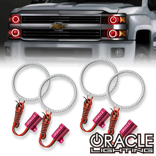ORACLE Lighting 2015-2018 Chevrolet Silverado 2500/3500 LED Headlight Halo Kit by ORACLE Lighting