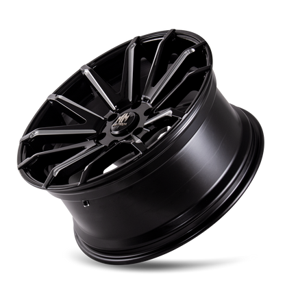 MAYHEM CROSSFIRE 8109 GLOSS BLACK MILLED 20X9.5 6-135 25MM 87.1MM by Mayhem