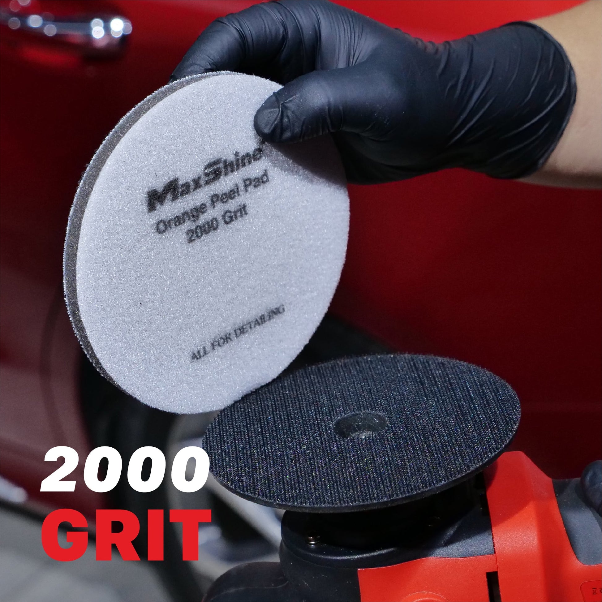 Orange Peel Pads - 2000, 3000 Grit (2 Pack) by MaxshineUSA